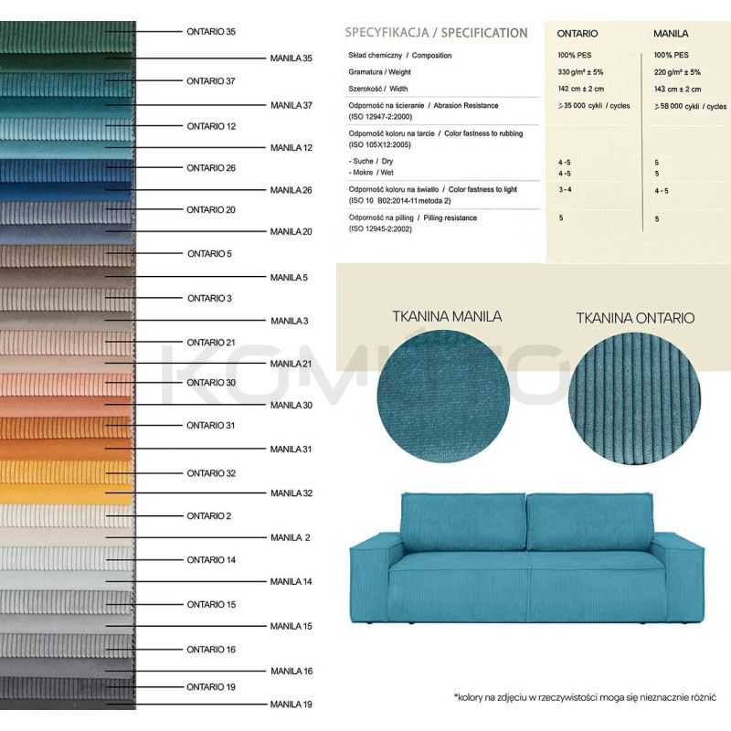 Sofa z funkcją spania i z pojemnikiem na pościel Pillow 4 os. Sofa z funkcją spania i z pojemnikiem na pościel Pillow 4 os.