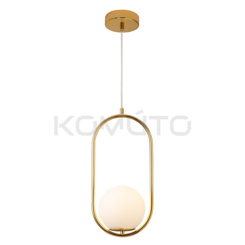 Lampa wisząca COSTA Solo Aurelia biała kula