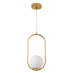 Lampa wisząca COSTA Solo Aurelia biała kula Lampa wisząca COSTA Solo Aurelia biała kula