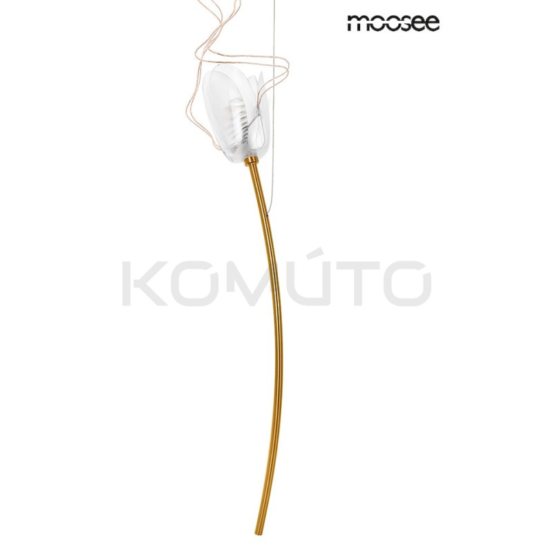 Lampa wisząca TULIPPE 14 DISC glamour złota motyw roślinny Lampa wisząca TULIPPE 14 DISC glamour złota motyw roślinny