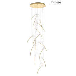 Lampa wisząca TULIPPE 14 DISC glamour złota motyw roślinny Lampa wisząca TULIPPE 14 DISC glamour złota motyw roślinny