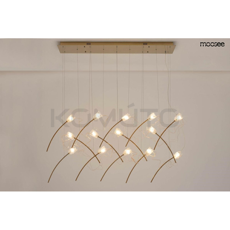 Lampa wisząca TULIPPE 14 LINE glamour złota Lampa wisząca TULIPPE 14 LINE glamour złota