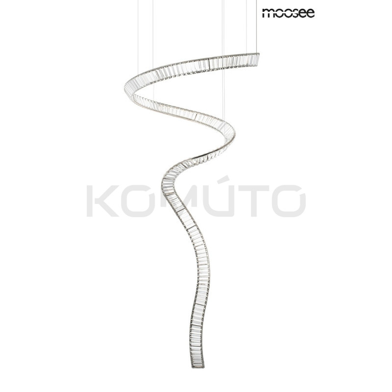 Lampa wisząca glamour WAVE CORDON 1A chrom