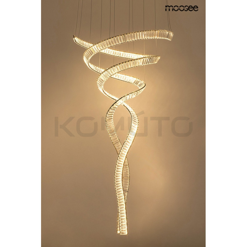 Lampa wisząca glamour WAVE CORDON podwójna 2B chrom Lampa wisząca glamour WAVE CORDON podwójna 2B chrom