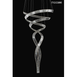 Lampa wisząca glamour WAVE CORDON podwójna 2B chrom Lampa wisząca glamour WAVE CORDON podwójna 2B chrom