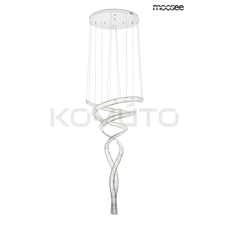 Lampa wisząca glamour WAVE CORDON podwójna 2B chrom Lampa wisząca glamour WAVE CORDON podwójna 2B chrom