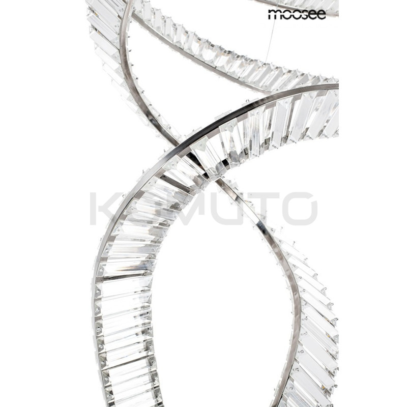 Lampa wisząca glamour WAVE CORDON podwójna 2B chrom Lampa wisząca glamour WAVE CORDON podwójna 2B chrom