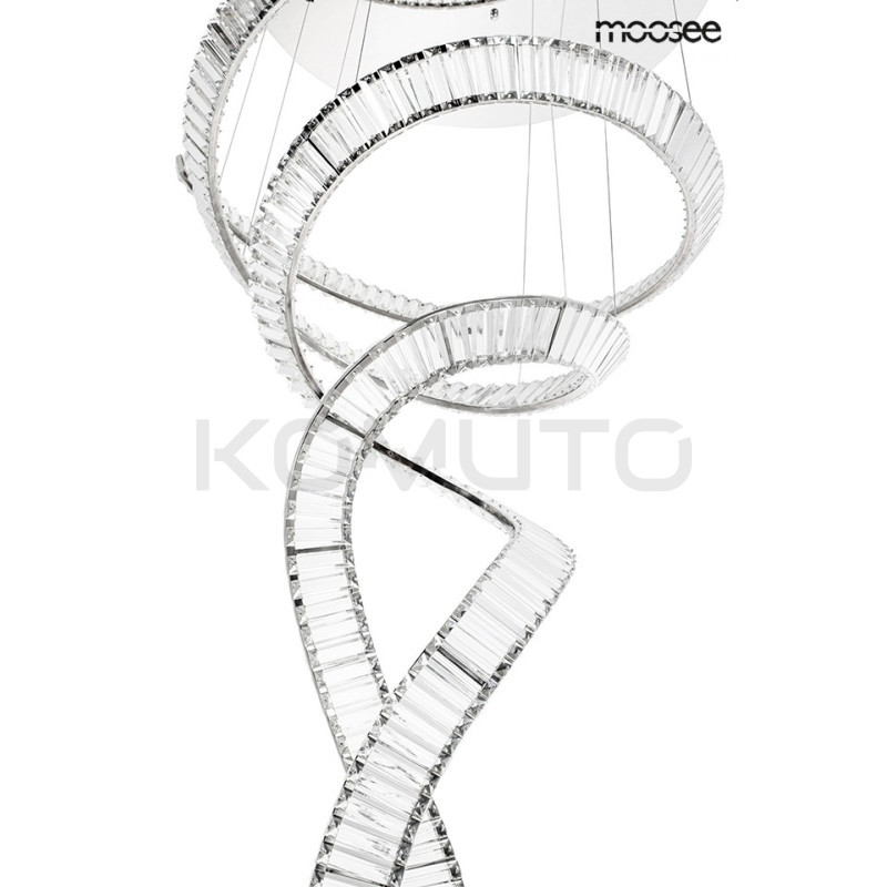 Lampa wisząca glamour WAVE CORDON podwójna 2B chrom Lampa wisząca glamour WAVE CORDON podwójna 2B chrom