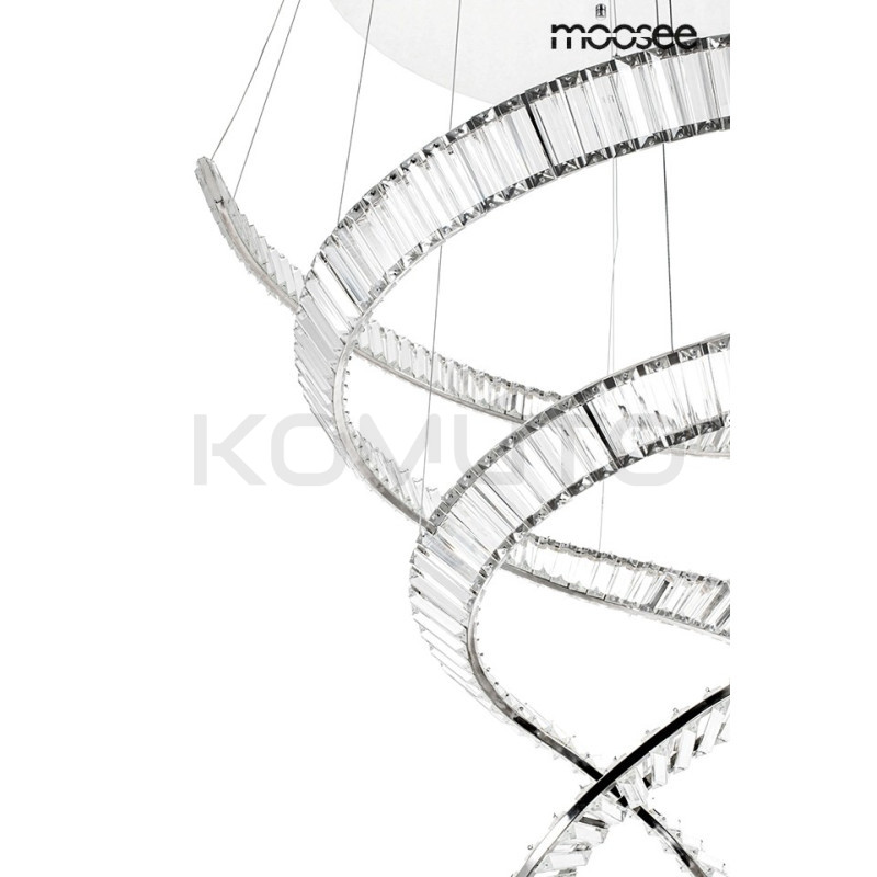 Lampa wisząca glamour WAVE CORDON podwójna 2B chrom Lampa wisząca glamour WAVE CORDON podwójna 2B chrom