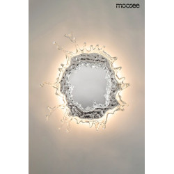Kinkiet SPLASH M srebrny plafon jak lustro