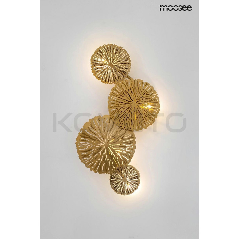 Kinkiet LIRIO 4 złoty dekoracja