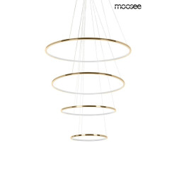 Lampa wisząca glamour RING SLIM M złota