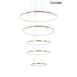 Lampa wisząca glamour RING SLIM L złota