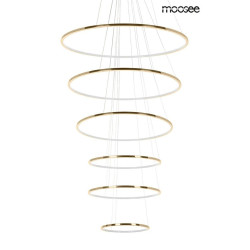 Lampa wisząca glamour RING SLIM XL złota