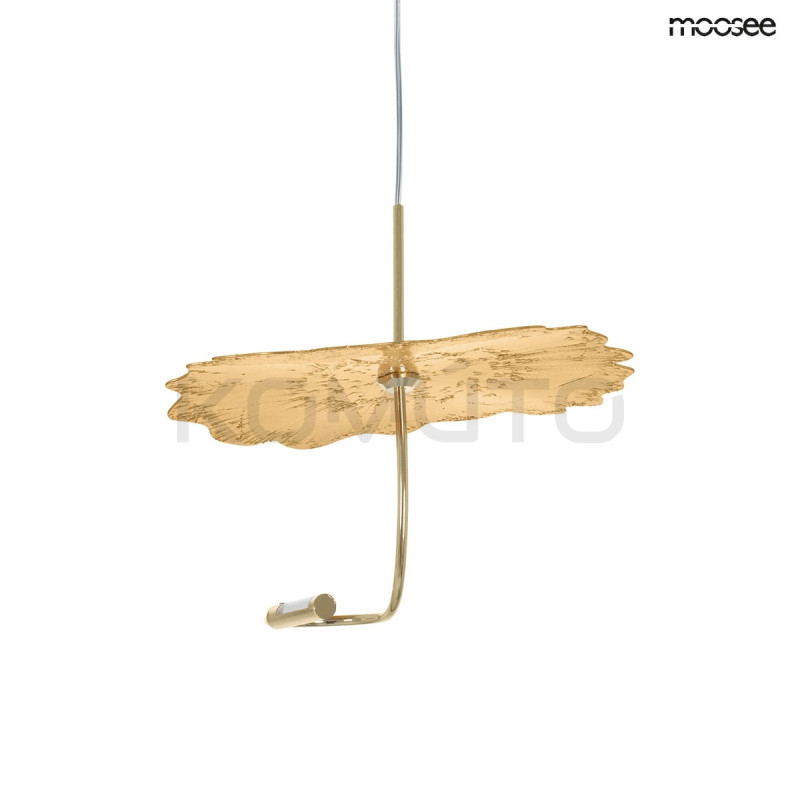 Lampa wisząca glamour LEAFS złota dekoracyjna designerska