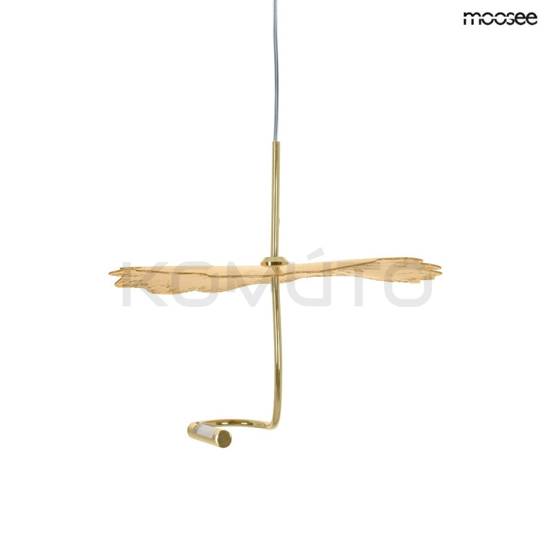 Lampa wisząca glamour LEAFS złota dekoracyjna designerska