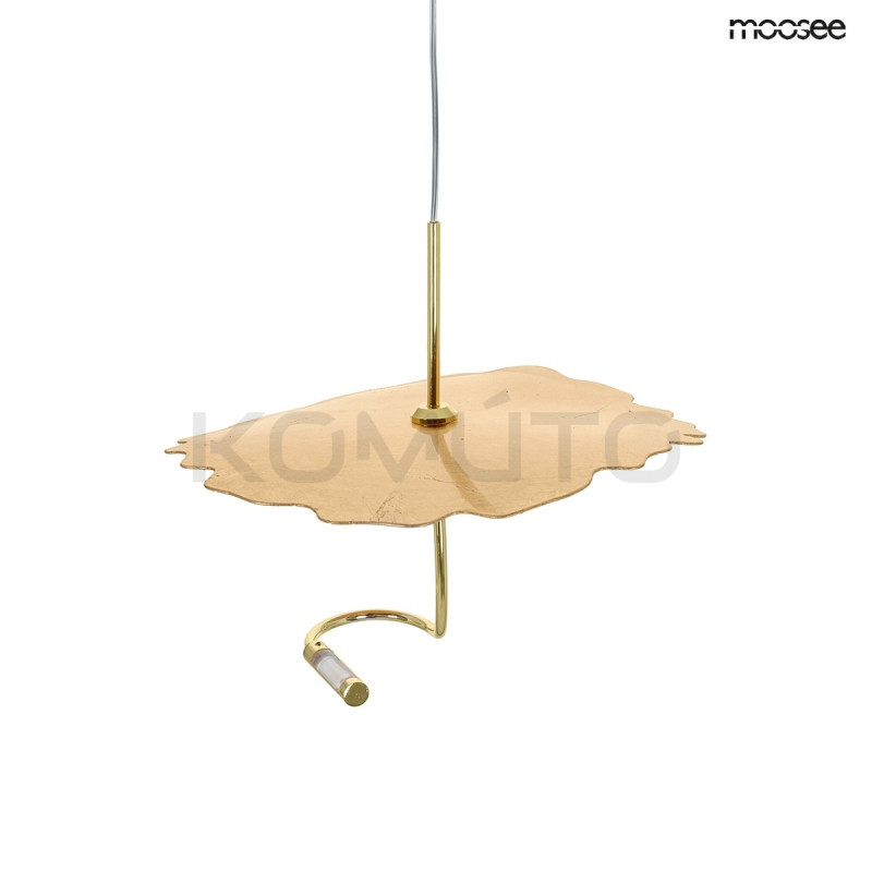 Lampa wisząca glamour LEAFS złota dekoracyjna designerska