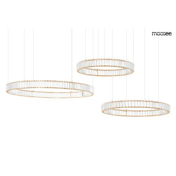 Lampa wisząca glamour potrójna LIBERTY 3B złota