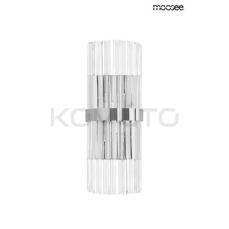 Kinkiet glamour MILAGRO chrom srebrny kryształowy