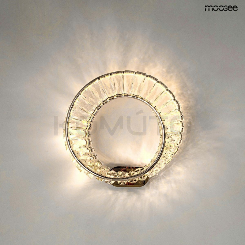 Kinkiet glamour WAVE kryształowy srebrny chrom Kinkiet glamour WAVE kryształowy srebrny chrom