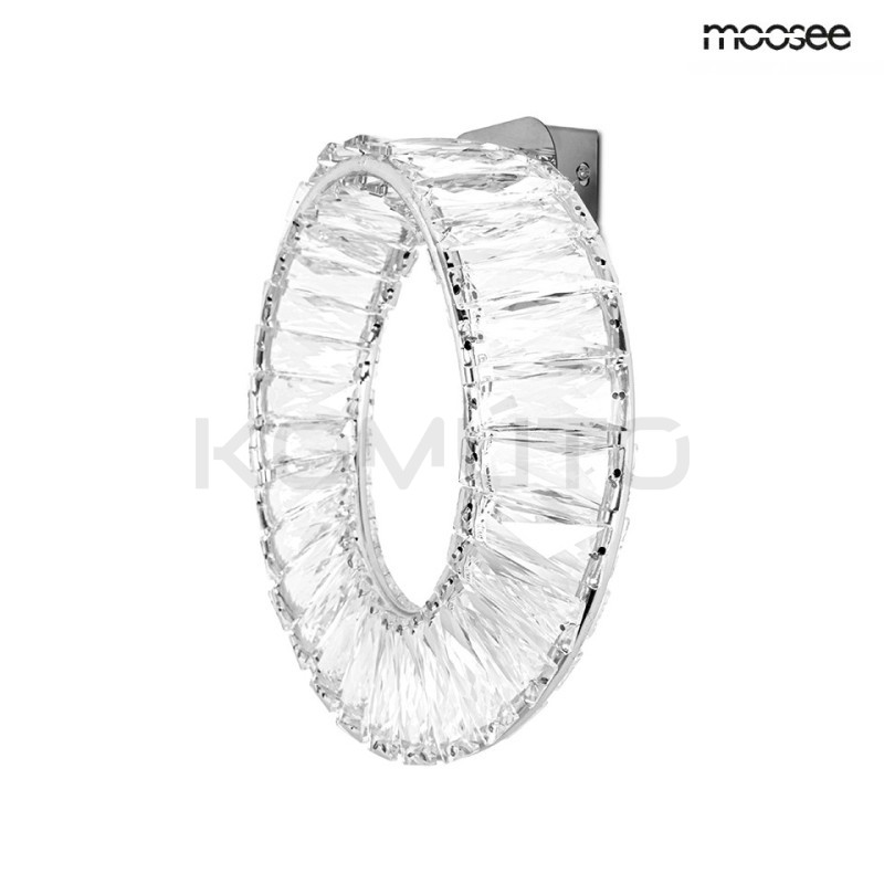 Kinkiet glamour WAVE kryształowy srebrny chrom Kinkiet glamour WAVE kryształowy srebrny chrom