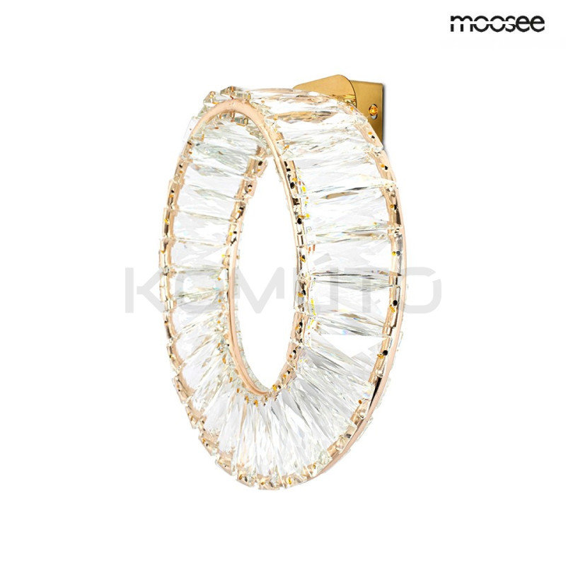 Kinkiet glamour WAVE kryształowy złoty lampa ścienna Kinkiet glamour WAVE kryształowy złoty lampa ścienna