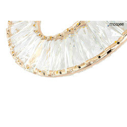 Kinkiet glamour WAVE kryształowy złoty lampa ścienna Kinkiet glamour WAVE kryształowy złoty lampa ścienna