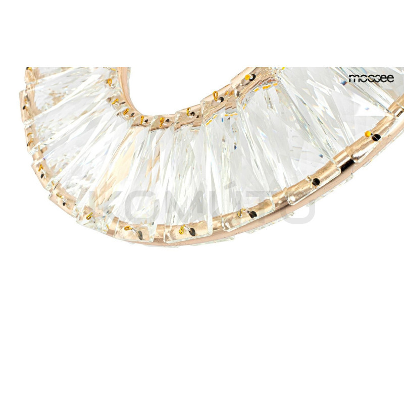 Kinkiet glamour WAVE kryształowy złoty lampa ścienna Kinkiet glamour WAVE kryształowy złoty lampa ścienna