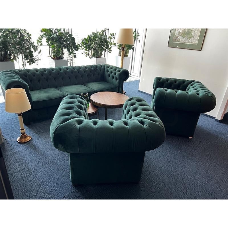 Sofa Chesterfield Classic 3 osobowa plusz, welur, velvet Sofa Chesterfield Classic 3 osobowa plusz, welur, velvet