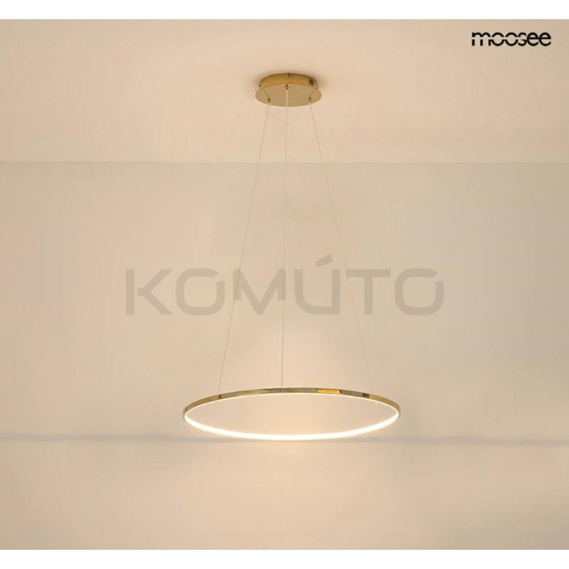 Lampa wisząca glamour RING SLIM 40 złota okrąg obręcz Lampa wisząca glamour RING SLIM 40 złota okrąg obręcz