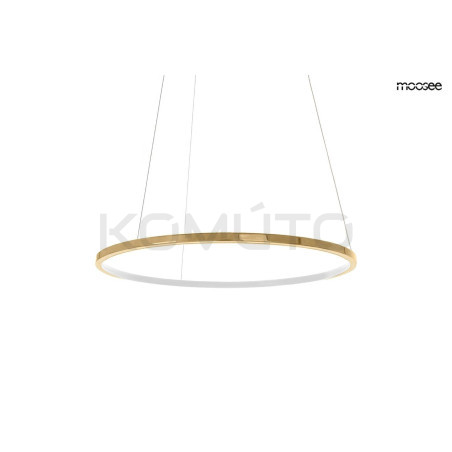Lampa wisząca glamour RING SLIM 40 złota okrąg obręcz