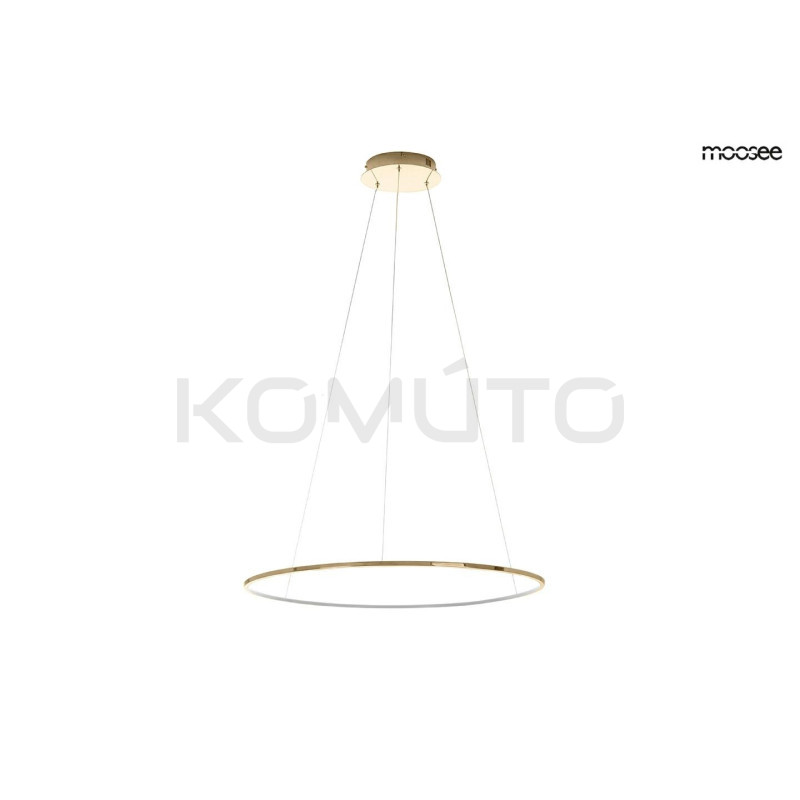 Lampa wisząca glamour RING SLIM 60 złota do salonu Lampa wisząca glamour RING SLIM 60 złota do salonu