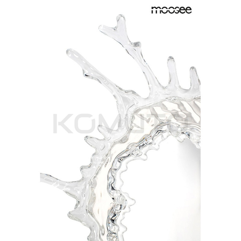 Kinkiet SPLASH M srebrny plafon jak lustro