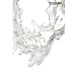 Kinkiet SPLASH M srebrny plafon jak lustro