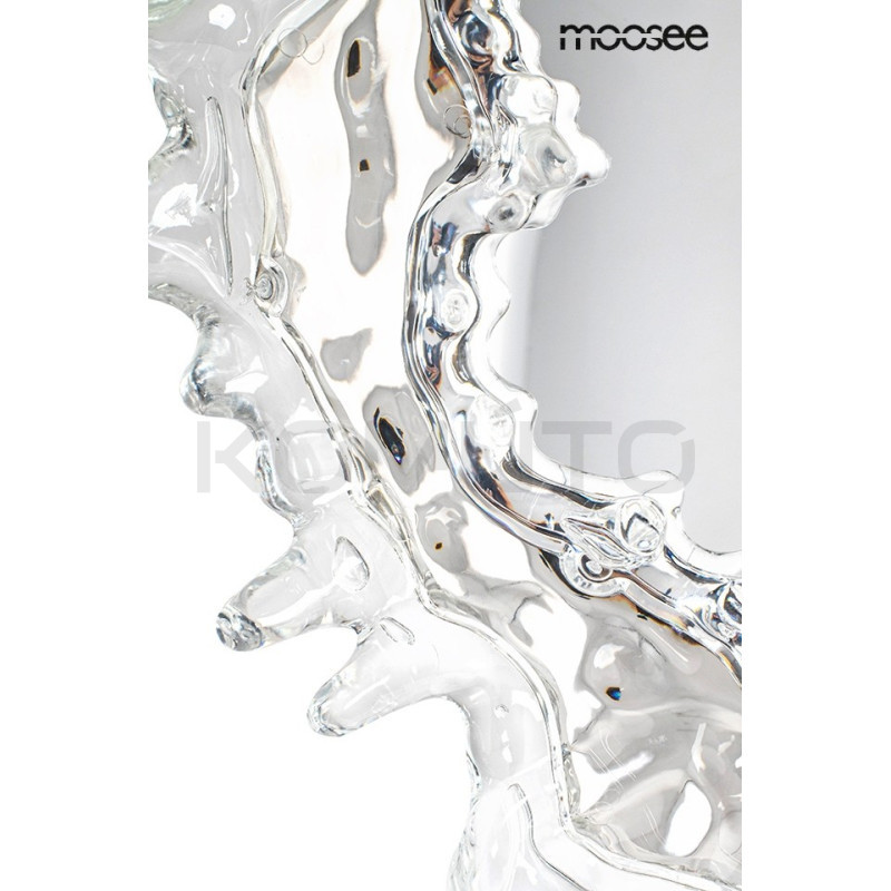 Kinkiet SPLASH M srebrny plafon jak lustro