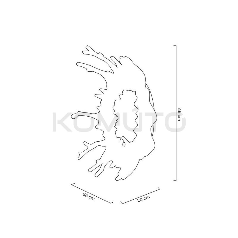 Kinkiet SPLASH M srebrny plafon jak lustro