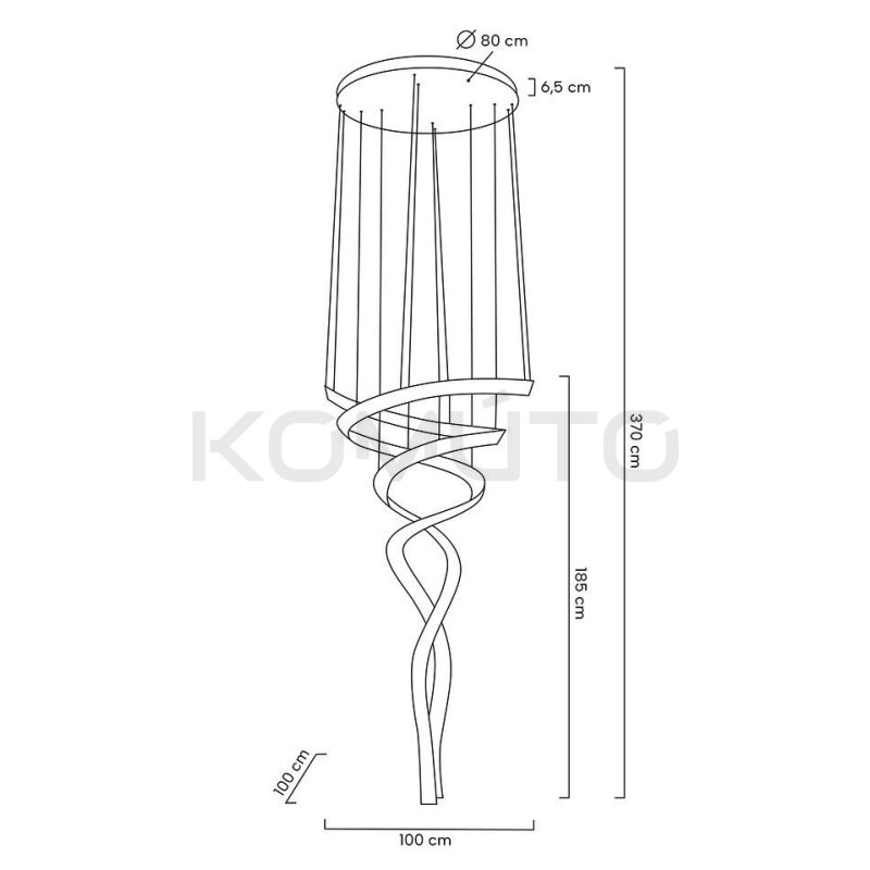Lampa wisząca glamour WAVE CORDON podwójna 2B chrom Lampa wisząca glamour WAVE CORDON podwójna 2B chrom