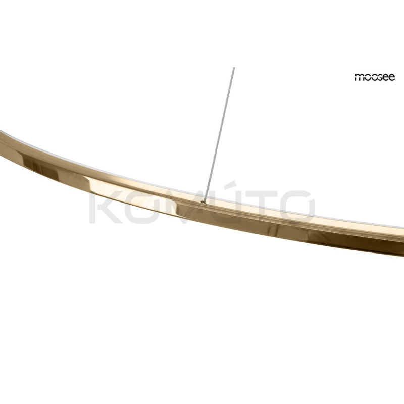 Lampa wisząca glamour RING SLIM 100 złota do salonu led Lampa wisząca glamour RING SLIM 100 złota do salonu led