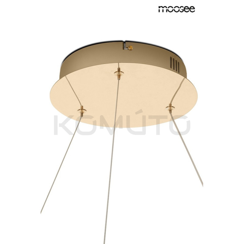 Lampa wisząca glamour RING SLIM 100 złota do salonu led Lampa wisząca glamour RING SLIM 100 złota do salonu led