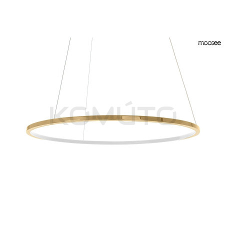 Lampa wisząca glamour RING SLIM 100 złota do salonu led