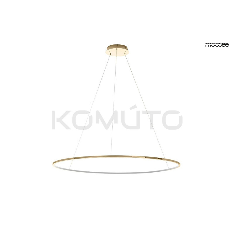 Lampa wisząca glamour RING SLIM 100 złota do salonu led Lampa wisząca glamour RING SLIM 100 złota do salonu led