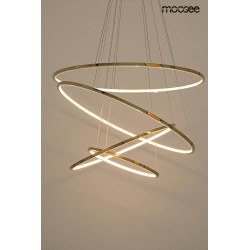Lampa wisząca glamour RING SLIM M 4 złote okręgi Lampa wisząca glamour RING SLIM M 4 złote okręgi