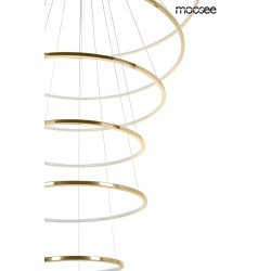 Lampa wisząca glamour RING SLIM XL 6 złotych okręgów wysoka Lampa wisząca glamour RING SLIM XL 6 złotych okręgów wysoka