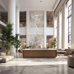 Lampa wisząca glamour WAVE CORDON 1A chrom Lampa wisząca glamour WAVE CORDON 1A chrom