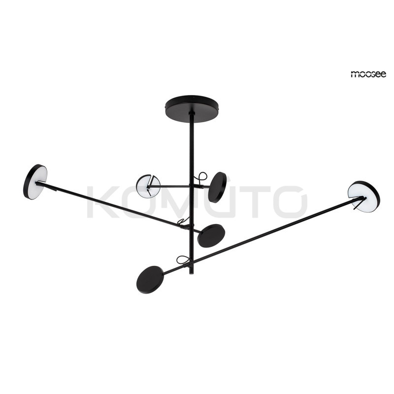 Lampa wisząca geometryczna BOBBIE 3 czarna nowoczesna Lampa wisząca geometryczna BOBBIE 3 czarna nowoczesna