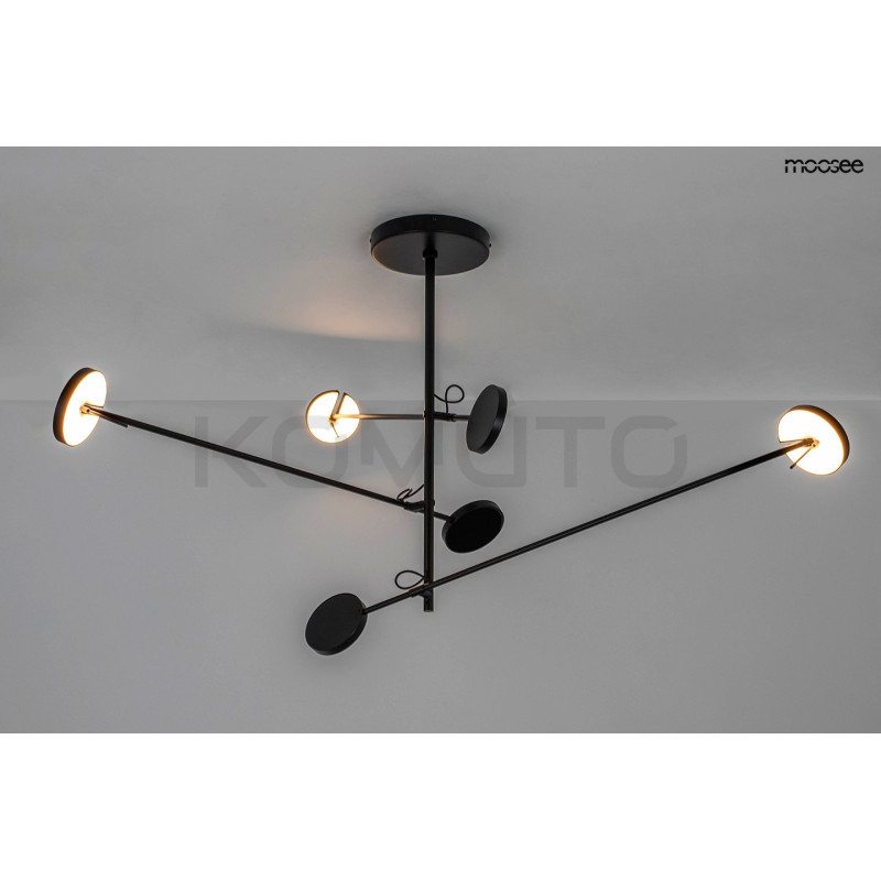 Lampa wisząca geometryczna BOBBIE 3 czarna nowoczesna Lampa wisząca geometryczna BOBBIE 3 czarna nowoczesna