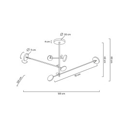 Lampa wisząca geometryczna BOBBIE 3 czarna nowoczesna Lampa wisząca geometryczna BOBBIE 3 czarna nowoczesna