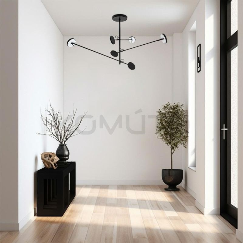 Lampa wisząca geometryczna BOBBIE 3 czarna nowoczesna Lampa wisząca geometryczna BOBBIE 3 czarna nowoczesna