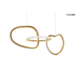 Lampa wisząca glamour JAZZ 3 złota nowoczesna kryształowa