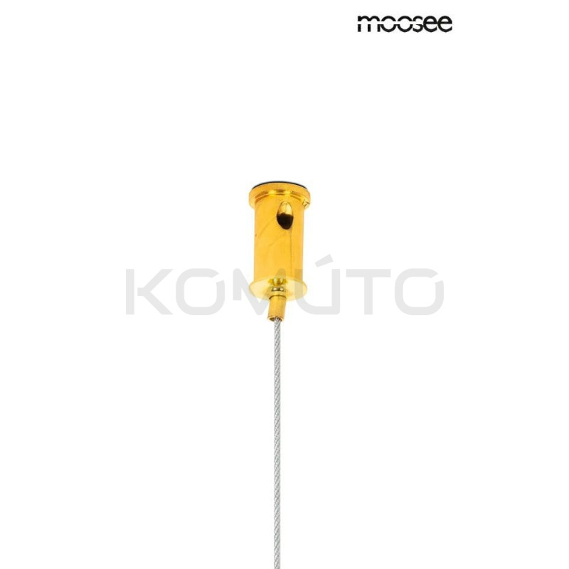 Lampa wisząca glamour JAZZ 3 złota nowoczesna kryształowa